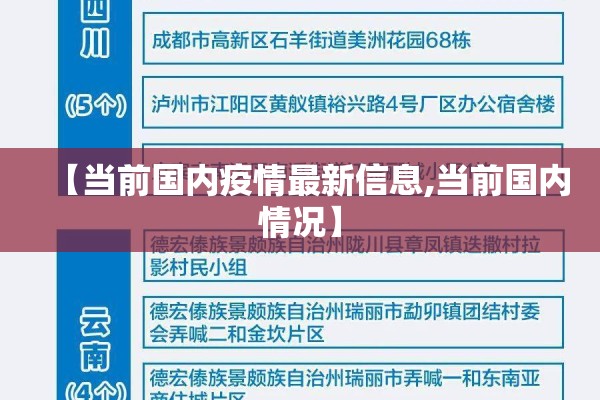 【当前国内疫情最新信息,当前国内情况】