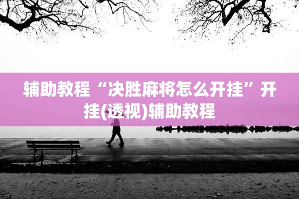 辅助教程“决胜麻将怎么开挂”开挂(透视)辅助教程