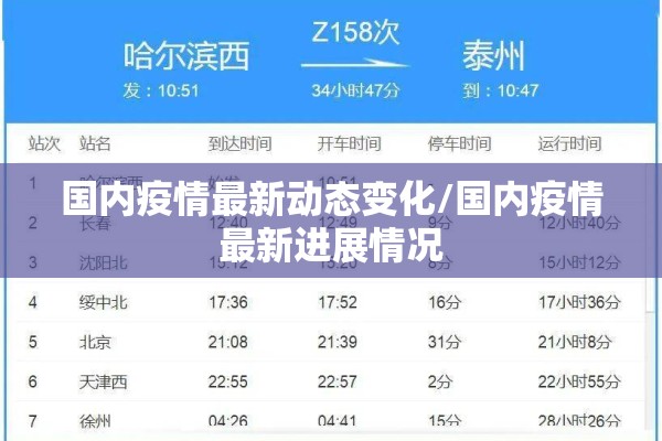 国内疫情最新动态变化/国内疫情最新进展情况