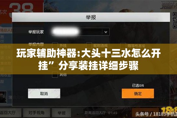 玩家辅助神器:大头十三水怎么开挂”分享装挂详细步骤