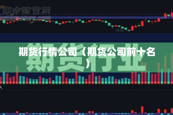 期货行情公司（期货公司前十名）
