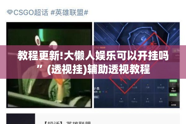 教程更新!大懒人娱乐可以开挂吗”(透视挂)辅助透视教程