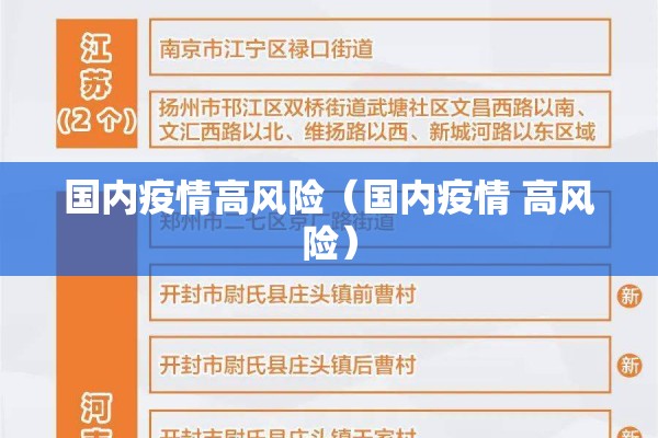 国内疫情高风险（国内疫情 高风险）