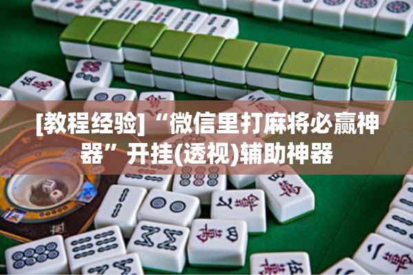 [教程经验]“微信里打麻将必赢神器”开挂(透视)辅助神器