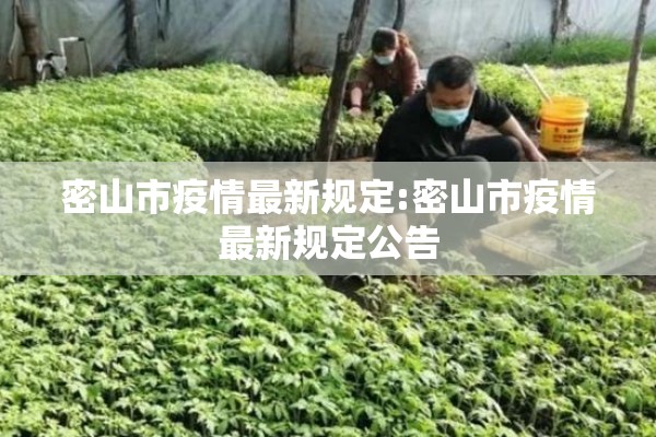 密山市疫情最新规定:密山市疫情最新规定公告