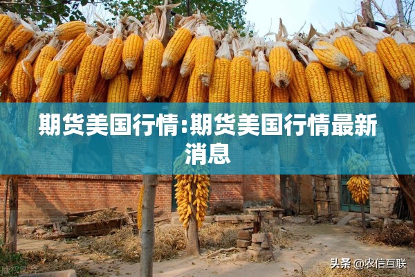期货美国行情:期货美国行情最新消息