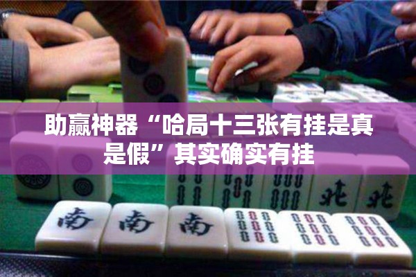 助赢神器“哈局十三张有挂是真是假”其实确实有挂