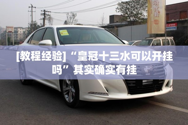 [教程经验]“皇冠十三水可以开挂吗	”其实确实有挂