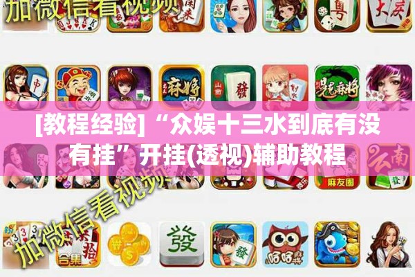 [教程经验]“众娱十三水到底有没有挂	”开挂(透视)辅助教程