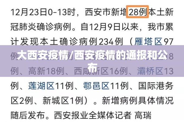 大西安疫情/西安疫情的通报和公布