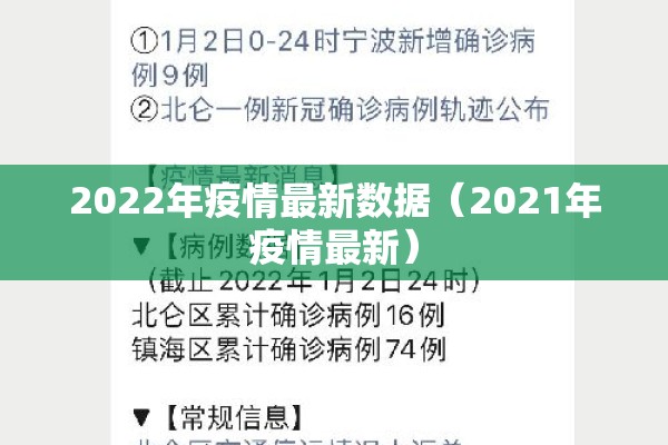 2022年疫情最新数据（2021年疫情最新）