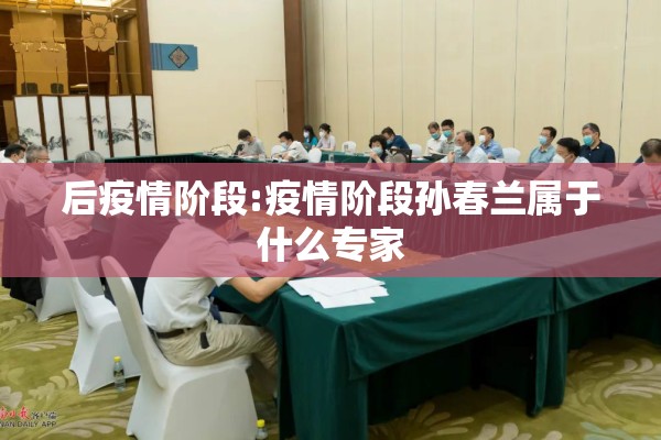后疫情阶段:疫情阶段孙春兰属于什么专家