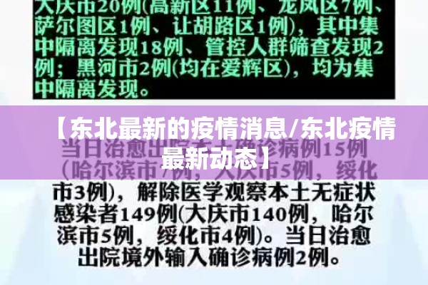 【东北最新的疫情消息/东北疫情最新动态】