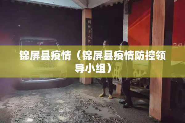 锦屏县疫情（锦屏县疫情防控领导小组）