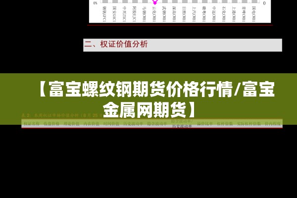 【富宝螺纹钢期货价格行情/富宝金属网期货】 【富宝螺纹钢期货价格行情/富宝金属网期货】