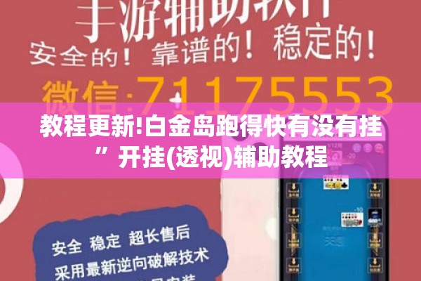 教程更新!白金岛跑得快有没有挂	”开挂(透视)辅助教程