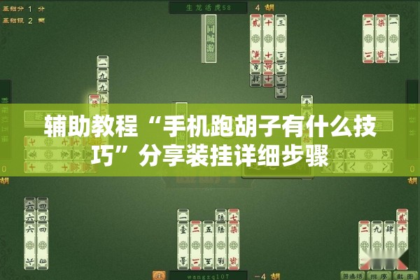辅助教程“手机跑胡子有什么技巧	”分享装挂详细步骤