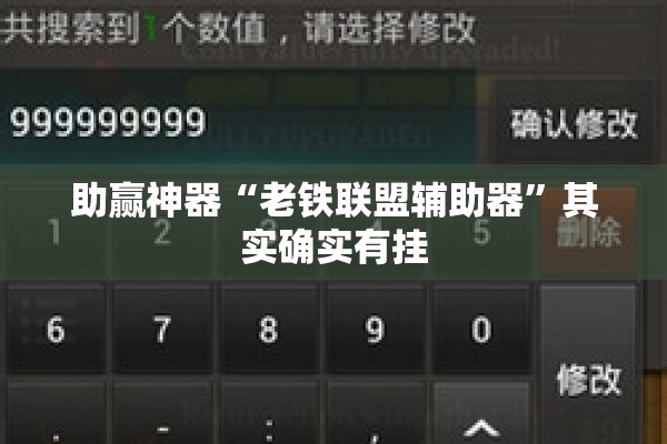 助赢神器“老铁联盟辅助器	”其实确实有挂