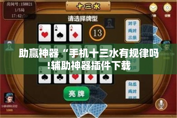 助赢神器“手机十三水有规律吗!辅助神器插件下载