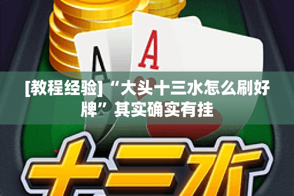 [教程经验]“大头十三水怎么刷好牌”其实确实有挂
