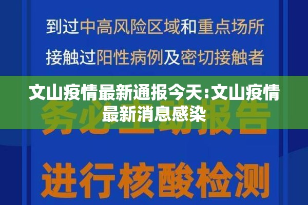 文山疫情最新通报今天:文山疫情最新消息感染
