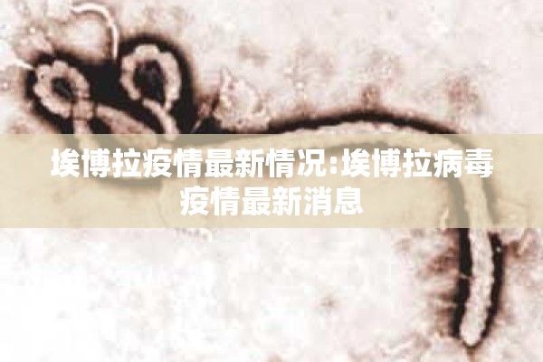 埃博拉疫情最新情况:埃博拉病毒疫情最新消息 埃博拉疫情最新情况:埃博拉病毒疫情最新消息
