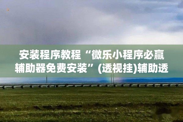 安装程序教程“微乐小程序必赢辅助器免费安装”(透视挂)辅助透视教程