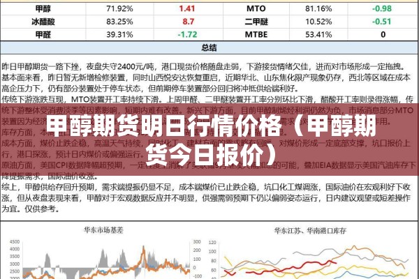 甲醇期货明日行情价格（甲醇期货今日报价）