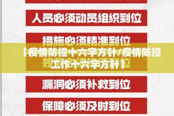 【疫情防控十六字方针/疫情防控工作十六字方针】