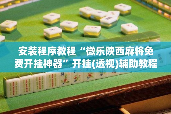 安装程序教程“微乐陕西麻将免费开挂神器”开挂(透视)辅助教程