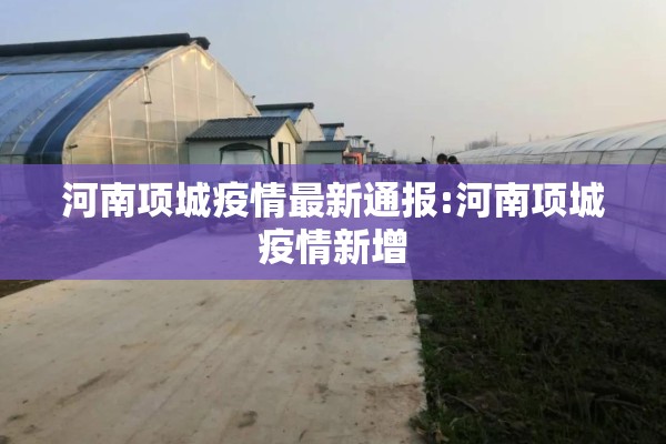 河南项城疫情最新通报:河南项城疫情新增