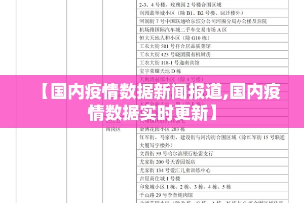 【国内疫情数据新闻报道,国内疫情数据实时更新】