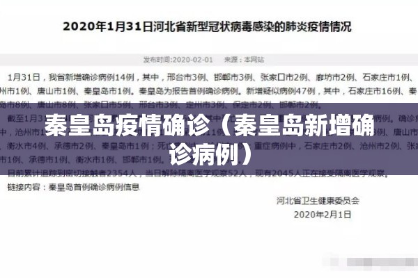 秦皇岛疫情确诊（秦皇岛新增确诊病例）