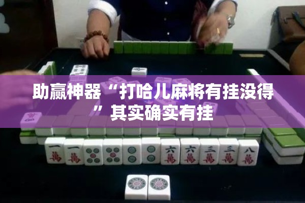 助赢神器“打哈儿麻将有挂没得	”其实确实有挂