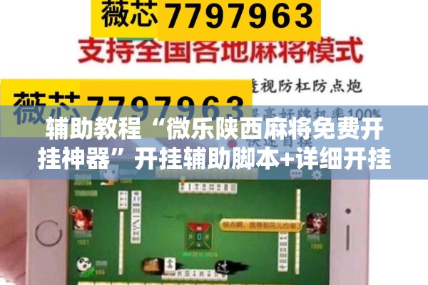 辅助教程“微乐陕西麻将免费开挂神器	”开挂辅助脚本+详细开挂安装教程