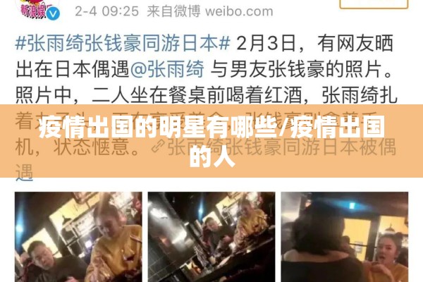 疫情出国的明星有哪些/疫情出国的人