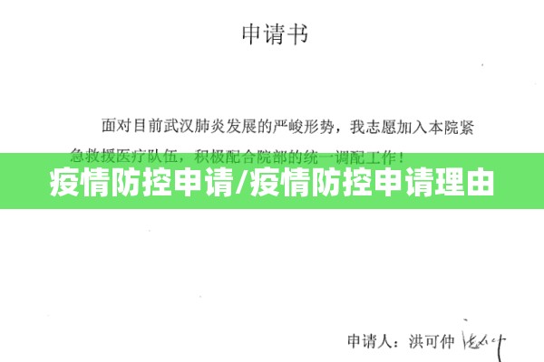 疫情防控申请/疫情防控申请理由