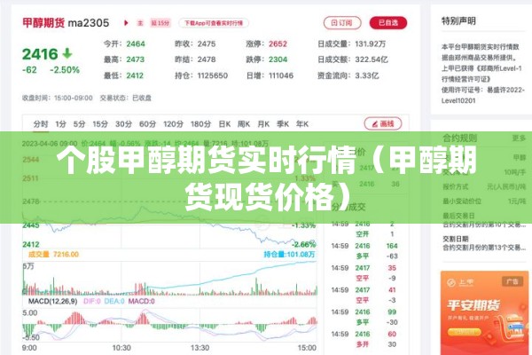 个股甲醇期货实时行情（甲醇期货现货价格）