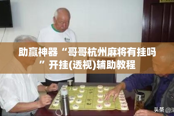 助赢神器“哥哥杭州麻将有挂吗”开挂(透视)辅助教程