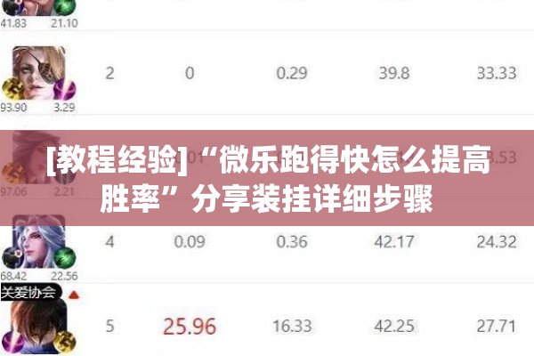 [教程经验]“微乐跑得快怎么提高胜率	”分享装挂详细步骤