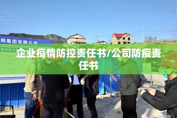 企业疫情防控责任书/公司防疫责任书
