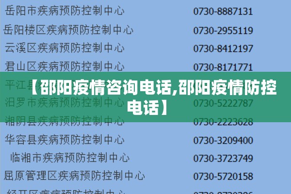 【邵阳疫情咨询电话,邵阳疫情防控电话】 【邵阳疫情咨询电话,邵阳疫情防控电话】