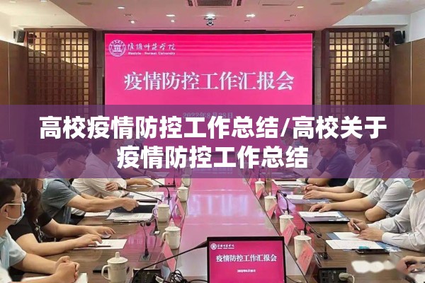 高校疫情防控工作总结/高校关于疫情防控工作总结