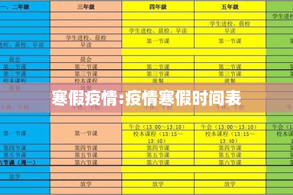寒假疫情:疫情寒假时间表