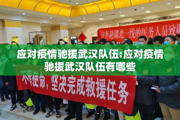 应对疫情驰援武汉队伍:应对疫情驰援武汉队伍有哪些
