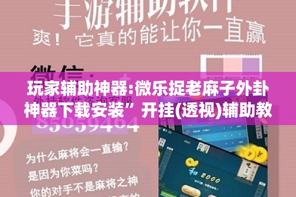 玩家辅助神器:微乐捉老麻子外卦神器下载安装	”开挂(透视)辅助教程
