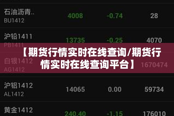【期货行情实时在线查询/期货行情实时在线查询平台】