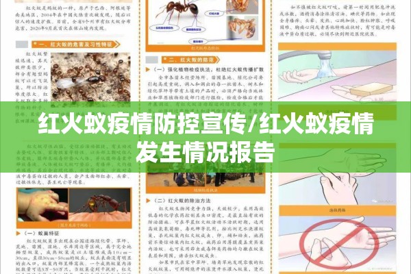 红火蚁疫情防控宣传/红火蚁疫情发生情况报告