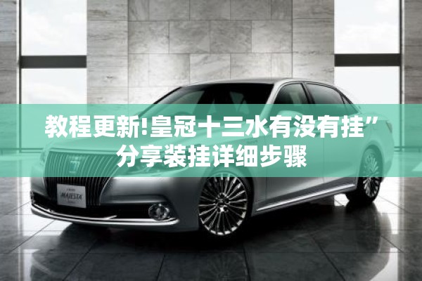 教程更新!皇冠十三水有没有挂”分享装挂详细步骤