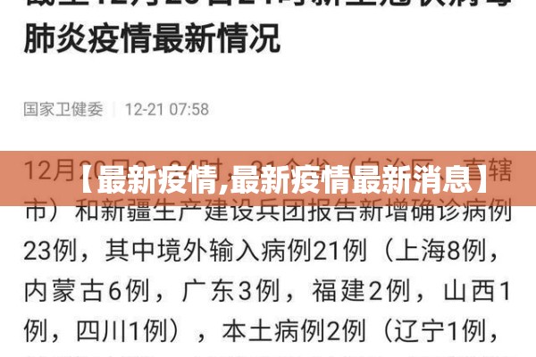 【最新疫情,最新疫情最新消息】